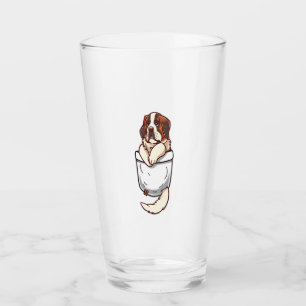 Pocket St Bernard Puppy  Glass