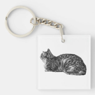 Pocket Tabby Loaf Key Ring