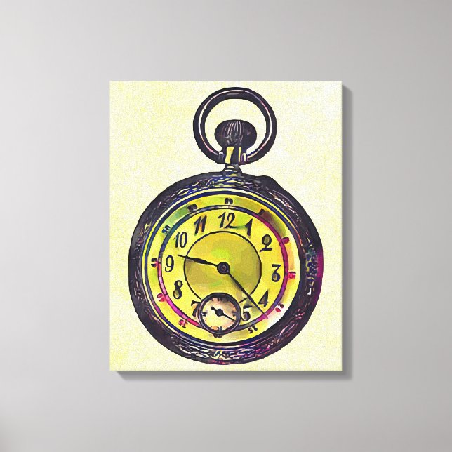 Pocket watch canvas print (Front)