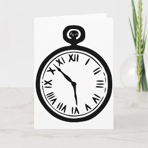 Pocket Watch Greeting Cards
