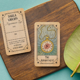 Pocket Watch Tarot Card Illustration Beauty