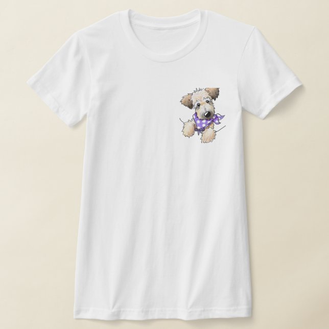 Pocket Wheaten Terrier T-Shirt (Laydown)