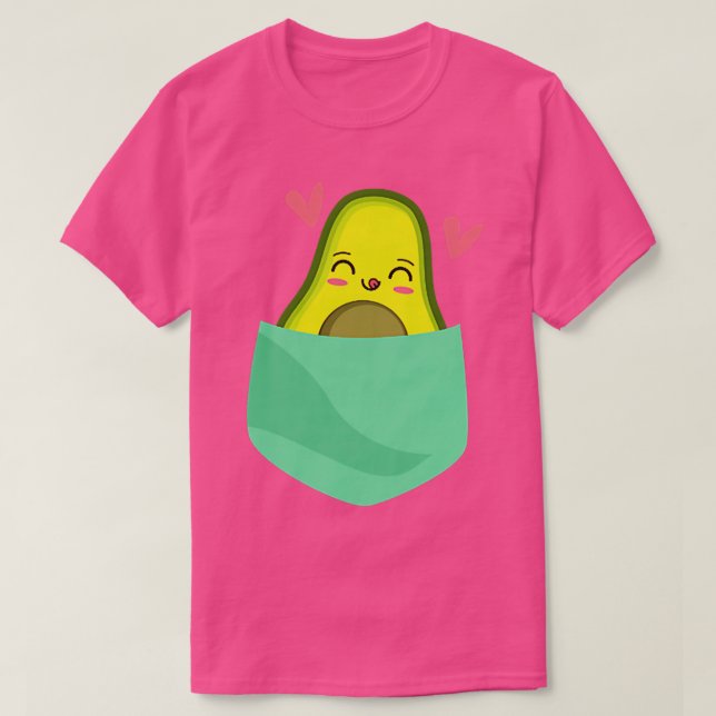 pocket with avocado  T-Shirt (Design Front)