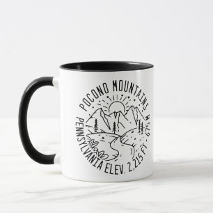 Pocono Mountains Pennsylvania - Retro Souvenirs Mug