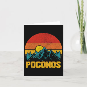 Pocono Mountains Poconos Pennsylvania Hiking Vinta Card