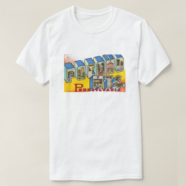 Pocono Mtns Fade-out T-Shirt (Design Front)