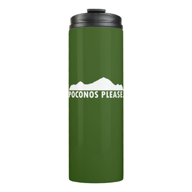Poconos Please Thermal Tumbler (Front)