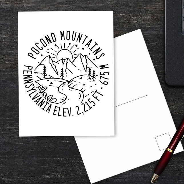 Poconos Retro Pennsylvania Mountains Postcard (Creator Uploaded)
