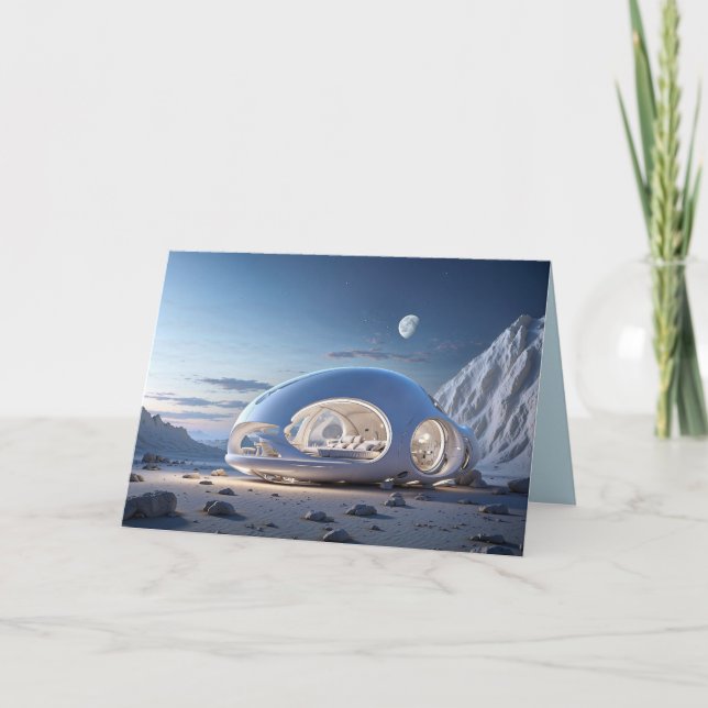 POD HOUSE BIRTHDAY 5X7 GREETING CARD (Front)