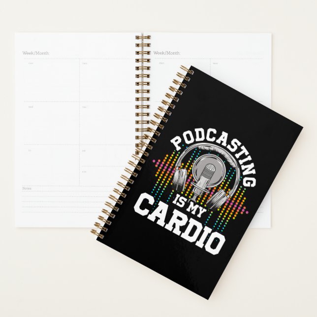 Podcast Content Creators Radio Show Podcasting  Planner (Display)