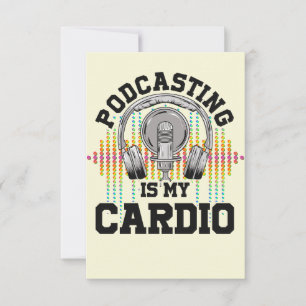 Podcast Content Creators Radio Show Podcasting Thank You Card