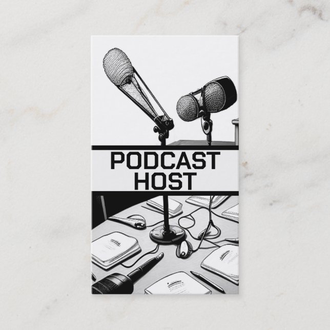 Podcast Host Business Card (Front)