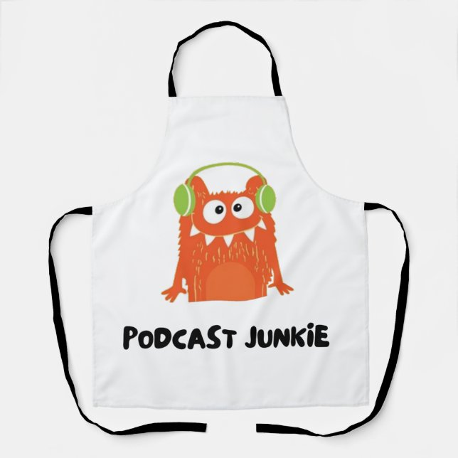 Podcast junkie apron (Front)