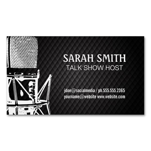 Podcast | Microphone Magnetic Business Card (Front)