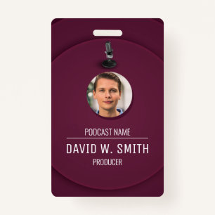Podcast Producer/Vocal Coach/Voice actor ID Badge
