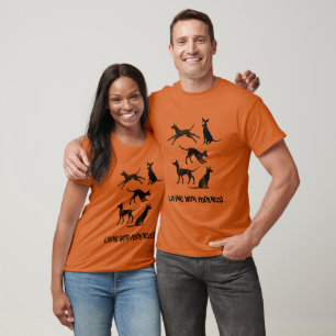 Podenco and Galgo drawing black and white T-Shirt