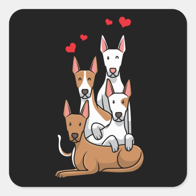 Podenco Dogs Square Sticker (Front)