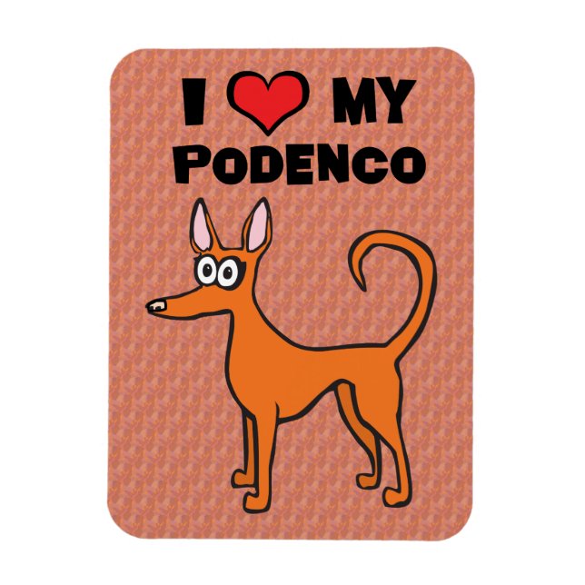 Podendo cartoon magnet (Vertical)
