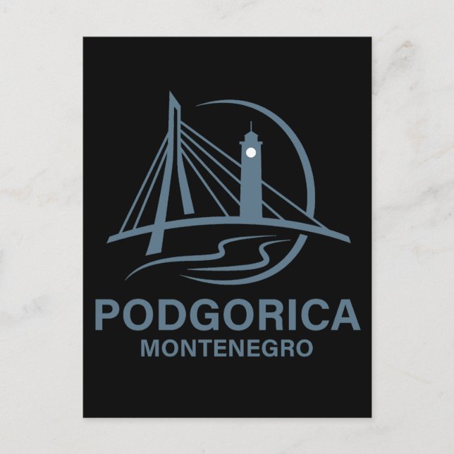 Podgorica Montenegro Europe Postcard (Front)