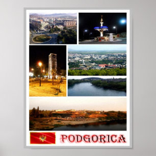 Podgorica - Montenegro - Mosaic - Poster