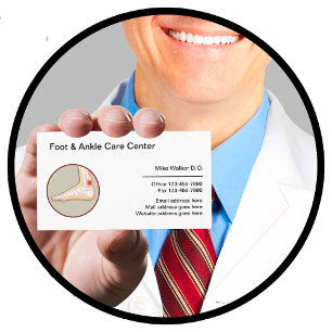 Podiatrist Foot And Ankle Care Medical        Business Card