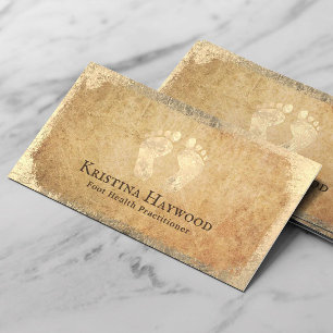 Podiatrist Foot Health Care Practitioner Vintage Business Card