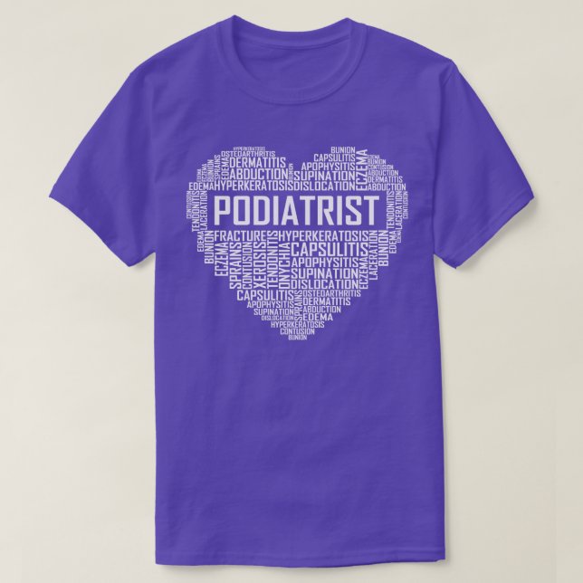 Podiatrist Heart T-Shirt (Design Front)