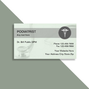 Podiatrist Modern Medical Business Cards