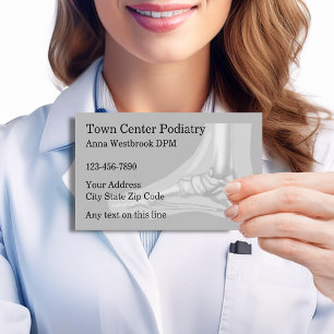 Podiatrist Office Of Podiatry Business Cards