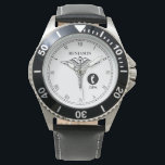 Podiatrist Personalised Name Watch<br><div class="desc">Elegant and professional personalised watch tailored a podiatrist or foot care professionals.</div>
