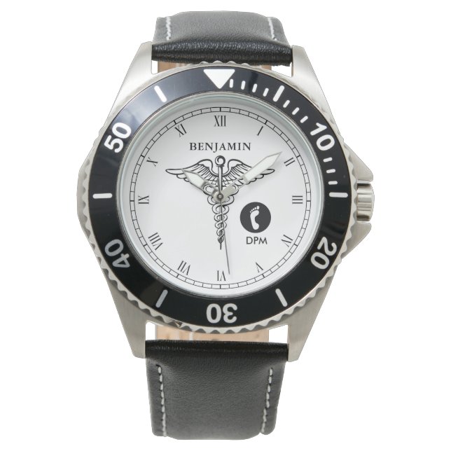 Podiatrist Personalised Name Watch (Front)