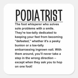 Podiatrist Square Sticker