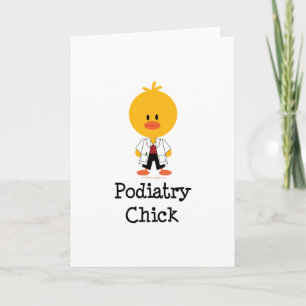 Podiatry Chick Greeting Card