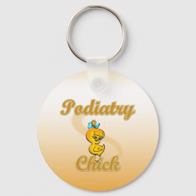 Podiatry Chick Key Ring (Front)