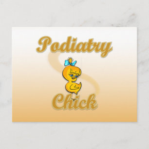 Podiatry Chick Postcard