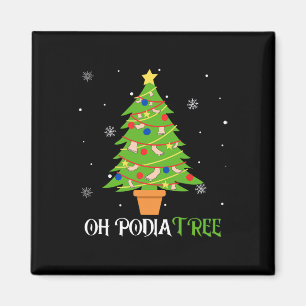 Podiatry christmas tree podiatrist foot medical as magnet