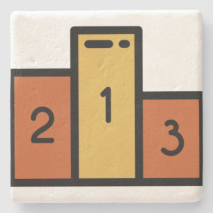 podium stone coaster