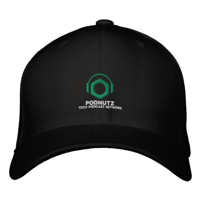 Podnutz Embroidered Hat (White Letters) (Front)