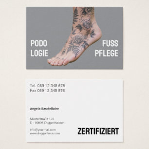 Podology Photo QR Code Foot Care black white