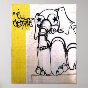 Poe Dis Elephant Poster