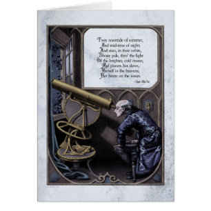 Poe "Evening Star" Steampunk Victorian Art Card