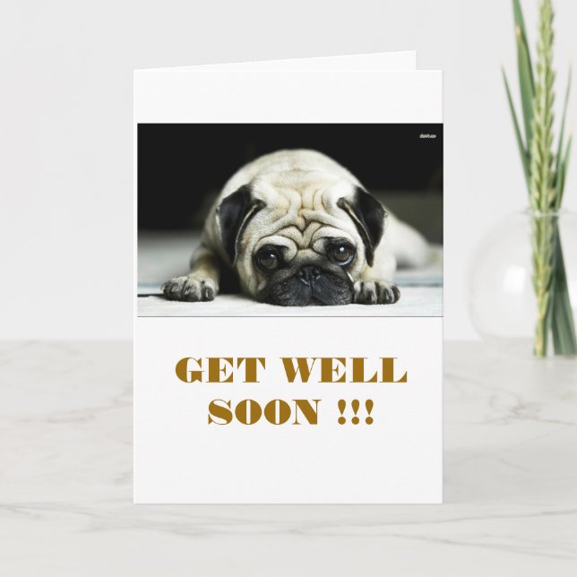 POE POE THE LITTLE PUG CARD (Front)