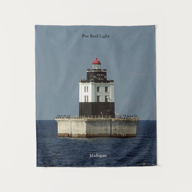 Poe Reef Light tapestry (Front)