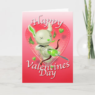 Poe the Goodbye Puppy Valentine Holiday Card