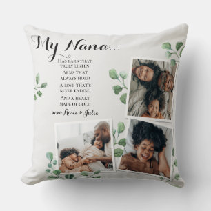 Poem for Grandma Grammy Nana from Grandkids Photo  Cushion