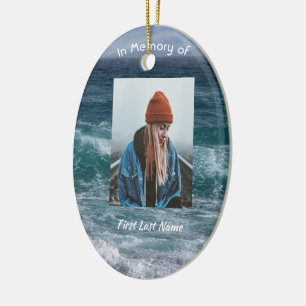  Poem Memorial Keepsake Ocean Sea Beach Ceramic Tree Decoration