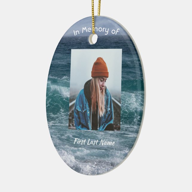  Poem Memorial Keepsake Ocean Sea Beach Ceramic Tree Decoration (Left)
