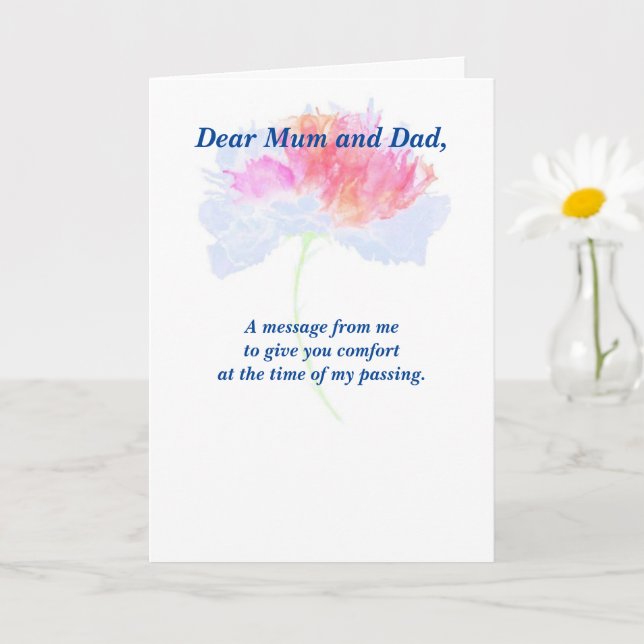 Poem: Pet Loss Sympathy FL Folded Card (Small Plant)