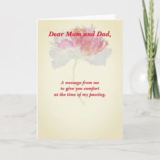 Poem: Pet Loss Sympathy FLST Folded Card