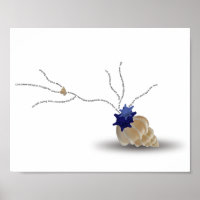 Poem quote minimalist seashell beach coast sand